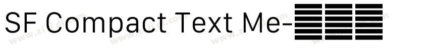 SF Compact Text Me字体转换